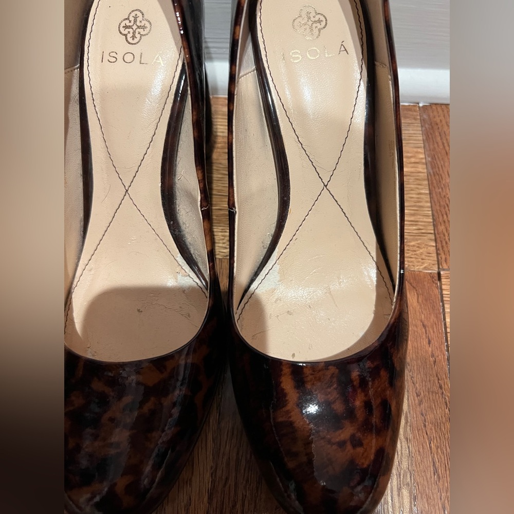 Isola Tortoise Shell Patterned Heels - image 2